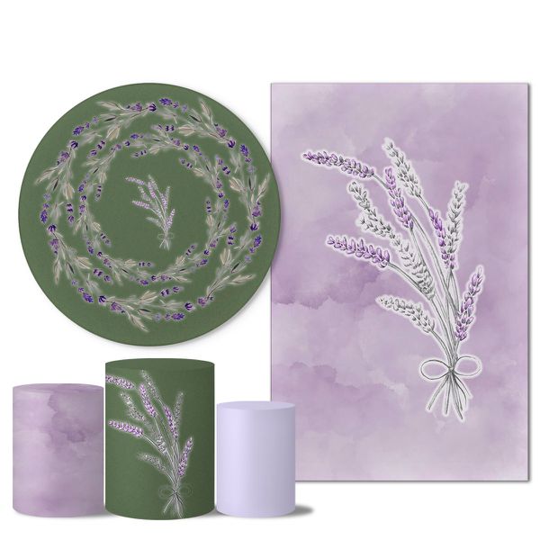 Trio Capas + Painéis Casado Tema Lavanda Floral