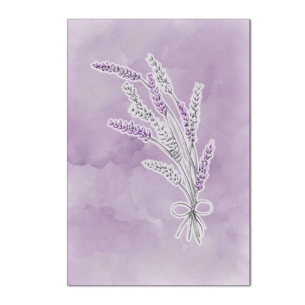 Painel Retangular Tema Lavanda Floral