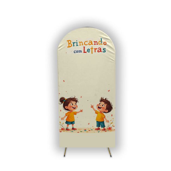 Capa Painel Romano Tema Letrinhas