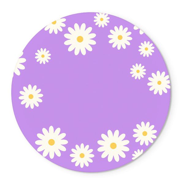 Painel Temático Margarida Lilas Veste Fácil C/ Elástico