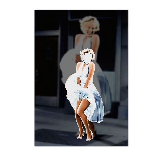Painel Vazado Retangular Tema Marilyn Monroe