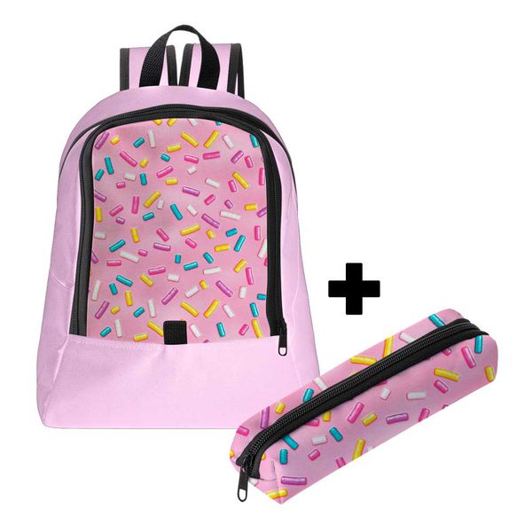 Mochila Infantil Feminina Estilo Conforto C/ Estojo 