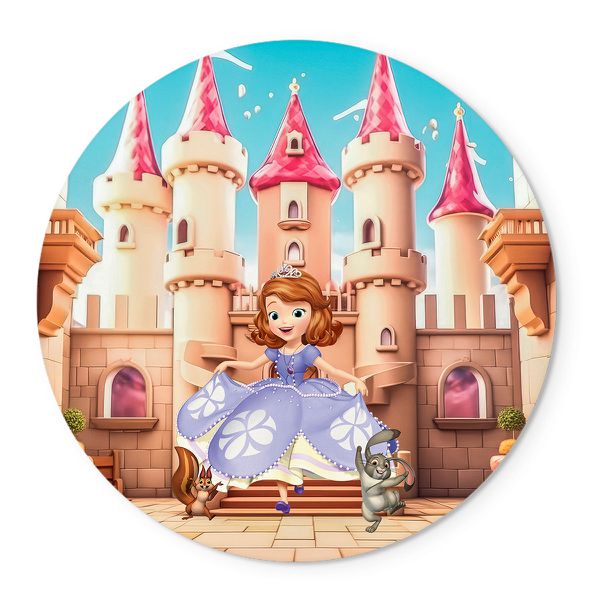 Painel Temático Princesinha Sofia Veste Fácil C/ Elástico