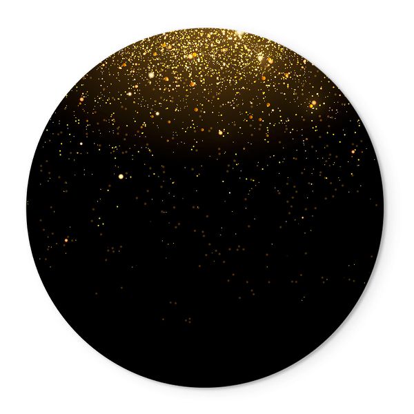 Painel Temático Glitter Preto/Dourado Veste Fácil C/ Elástico 