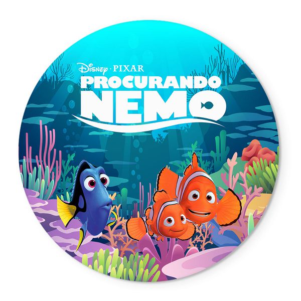 Painel Redondo Abre Fácil Pegue Monte Procurando Nemo