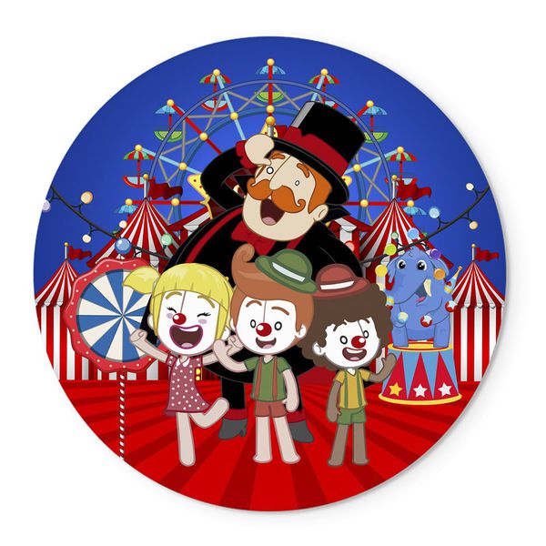 Painel Temático Mundo Bita Circo Veste Fácil C/ Elástico