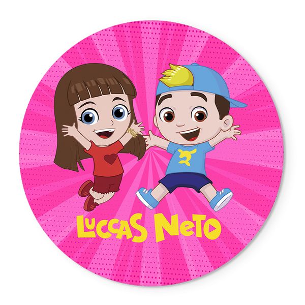 Painel Temático Luccas Neto e Gi Veste Fácil C/ Elástico