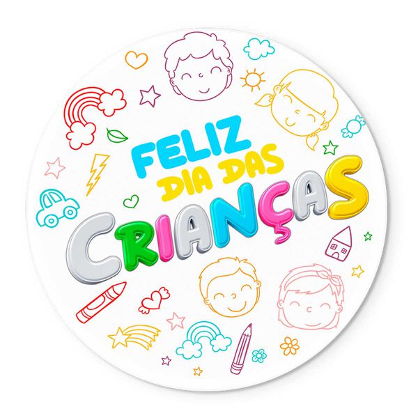 Painel Temático Dia das Crianças 7 Veste Fácil C/ Elástico