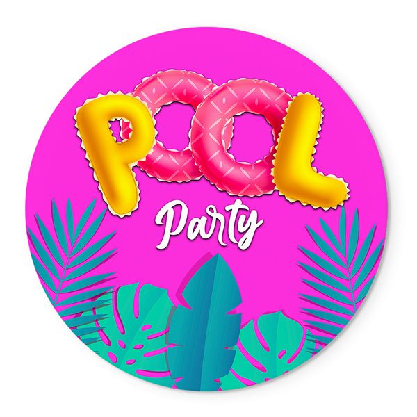 Painel Temático Pool Party Pink Veste Fácil C/ Elástico