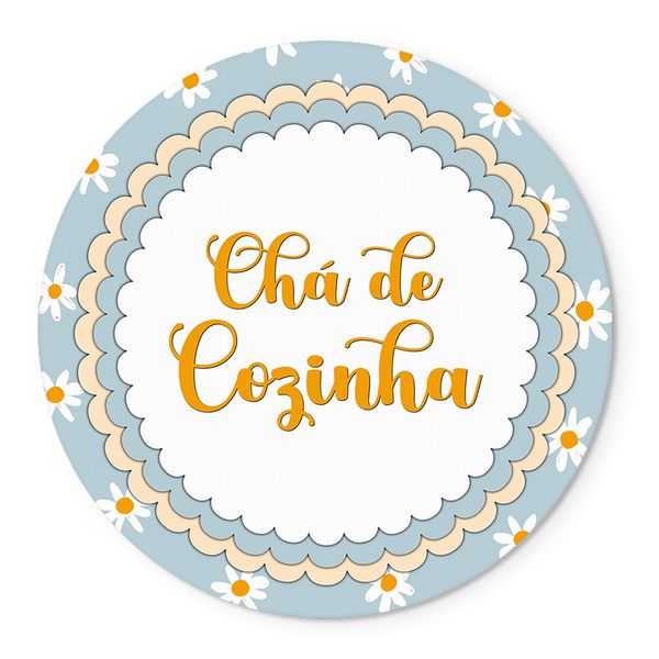Painel Temático Chá de Cozinha 2 Veste Fácil C/ Elástico