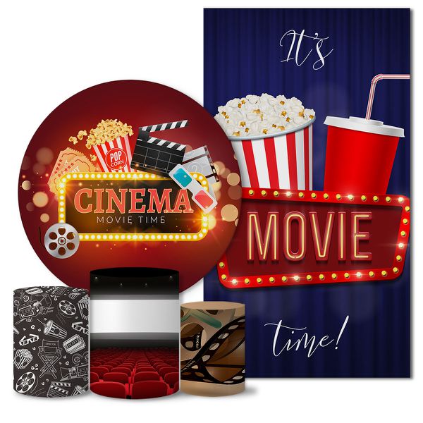 Trio Capas + Painéis Casado Tema Cinema Veste Fácil