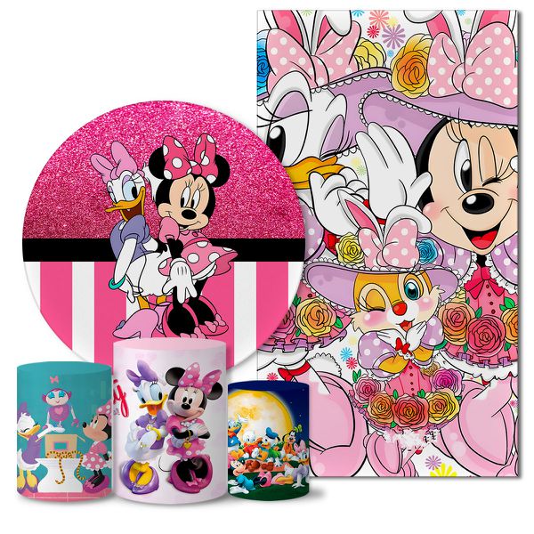 Trio Capas + Painéis Casado Minnie e Margarida Veste Fácil 