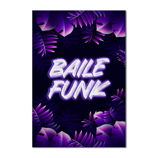 Painel Festa Retangular Tema Baile Funk