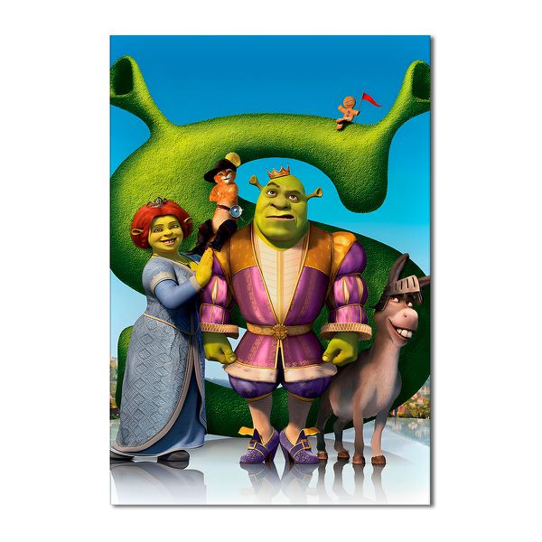 Painel Festa Retangular Tema Shrek