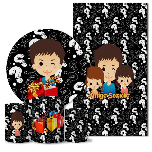 Trio Capas + Painéis Casado Amigo Secreto Veste Fácil