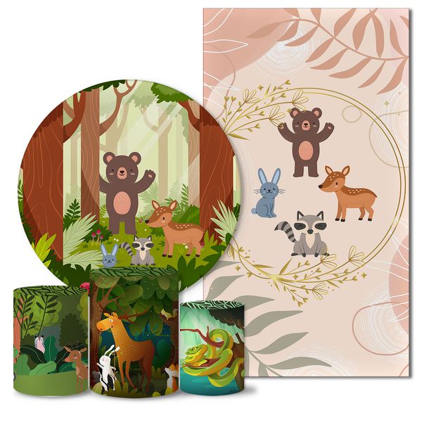 Trio Capas + Painéis Casado Animais do Bosque Veste Fácil 