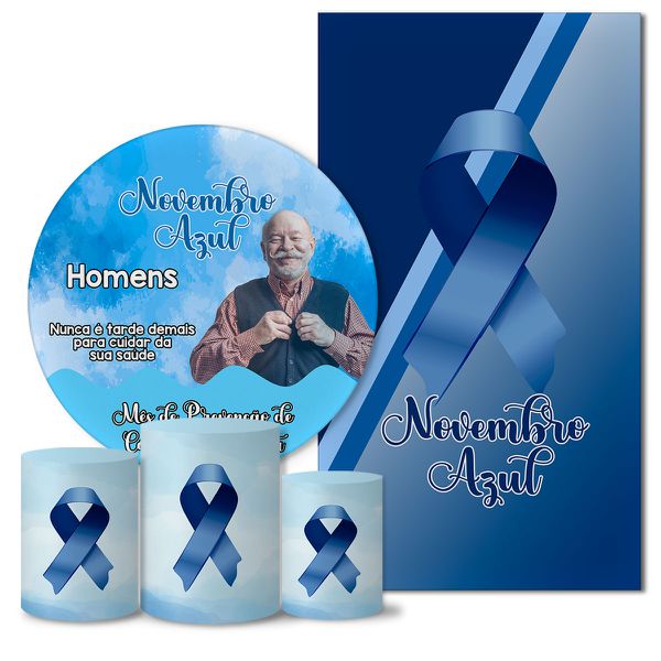 Trio Capas + Painéis Casado Novembro Azul Veste Fácil