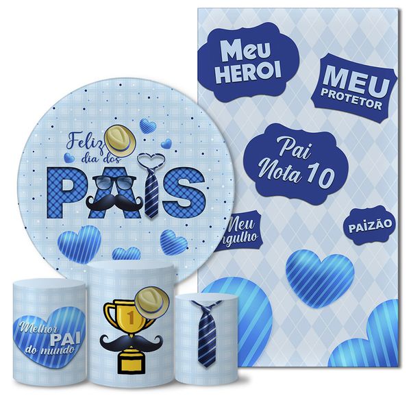 Trio Capas + Painéis Casado Tema Dia dos Pais 6 Veste Fácil
