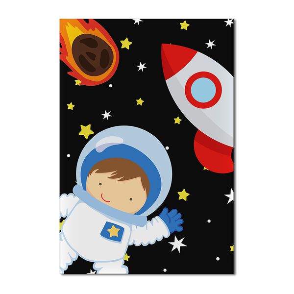 Painel Festa Retangular Astronauta