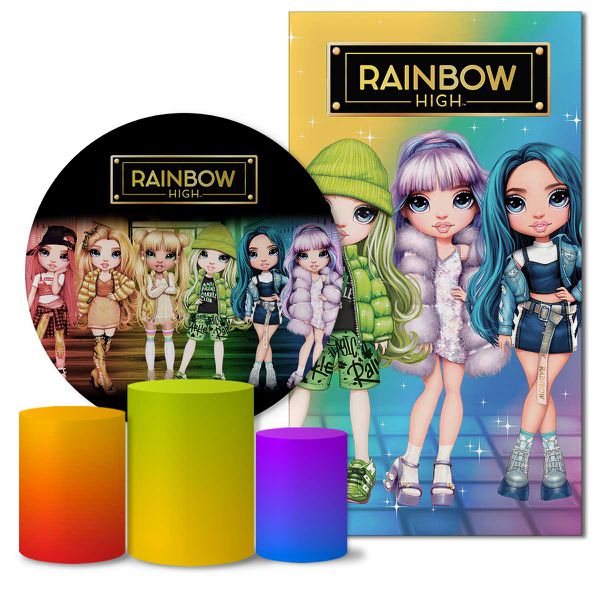 Trio Capas + Painéis Casado Rainbow High Veste Fácil