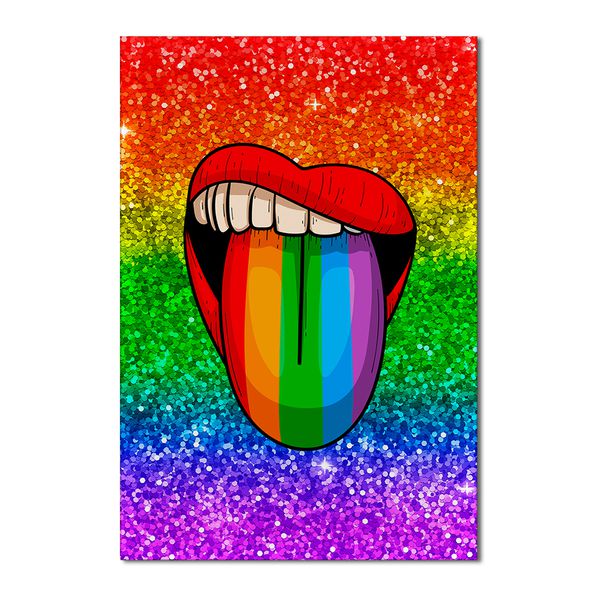 Painel Festa Retangular Lgbt Glitter