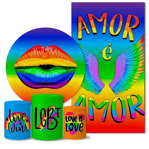 Trio Capas + Painéis Casado Lgbt Love Veste Fácil