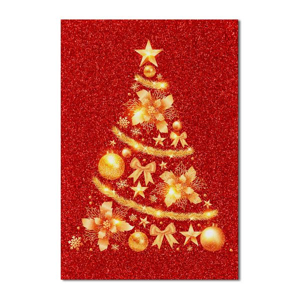 Painel Festa Retangular Feliz Natal Glitter