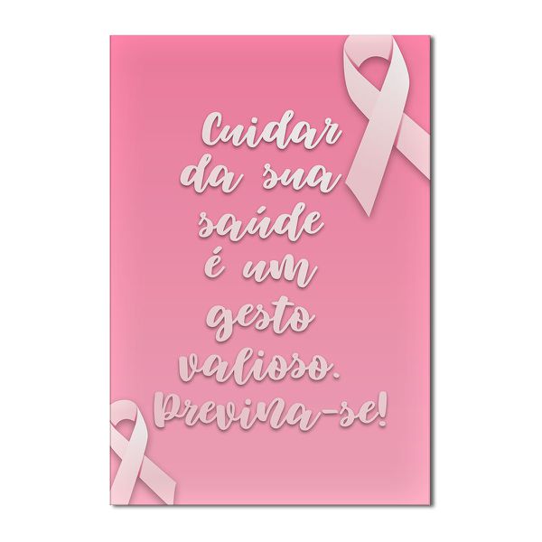 Painel Festa Retangular Outubro Rosa