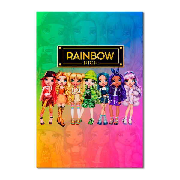 Painel Festa Retangular Rainbow High 2