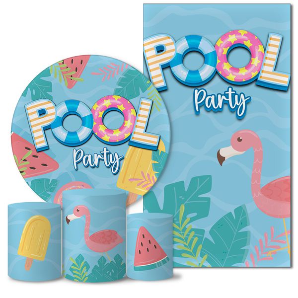 Trio Capas + Painéis Casado Pool Party Flamingo Veste Fácil
