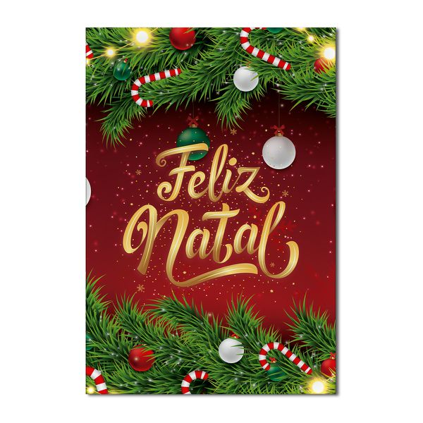 Painel Festa Retangular Tema Feliz Natal