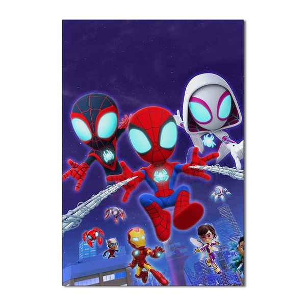Painel Festa Retangular Spidey e Seus Amigos