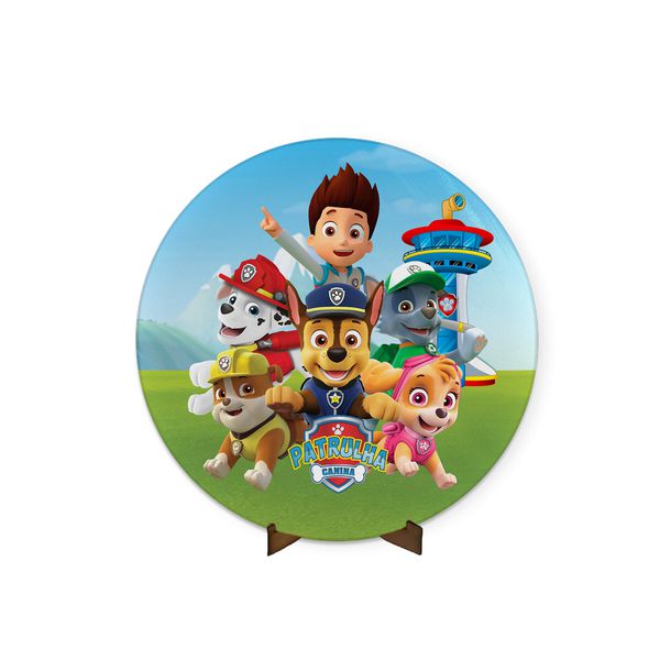Painel Redondo 50x50 Patrulha Canina