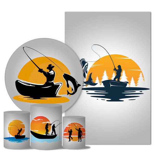 Trio Capas + Painéis Casado Tema Pescaria