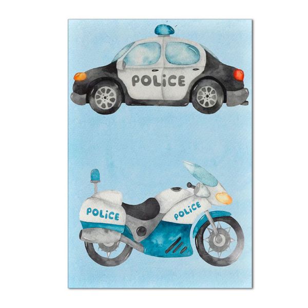 Painel Retangular Tema Policial Baby