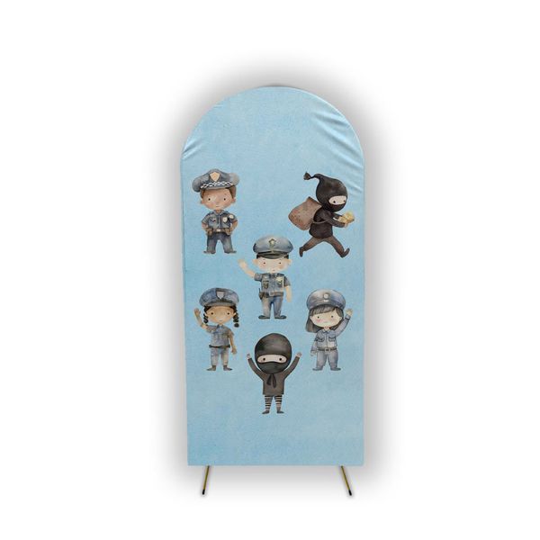 Capa Painel Romano Tema Policial Baby
