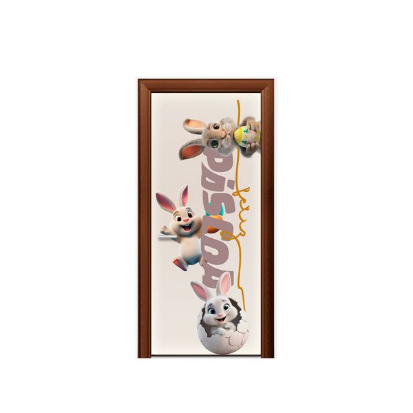 Capa de Porta Tema Feliz Pascoa 2