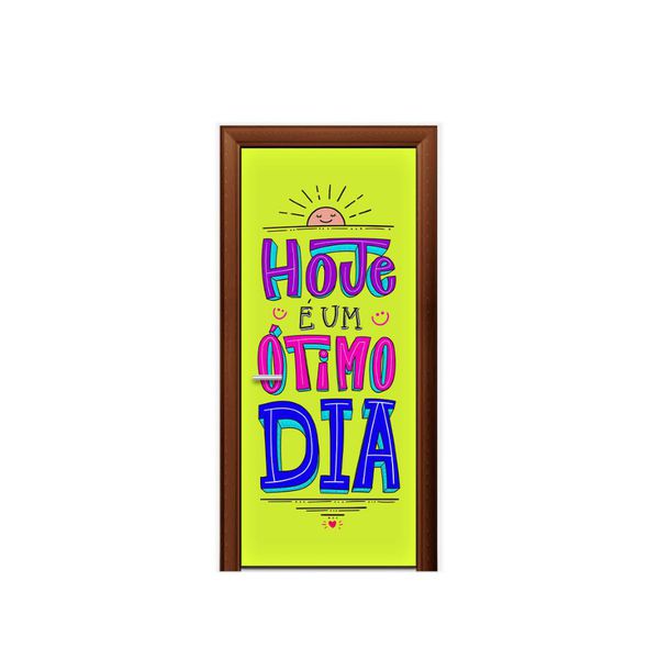 Capa de Porta Tema Otimo Dia