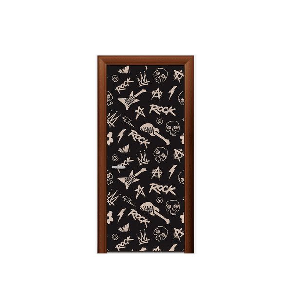 Capa de Porta Veste Facil Com Elástico Tema Rock