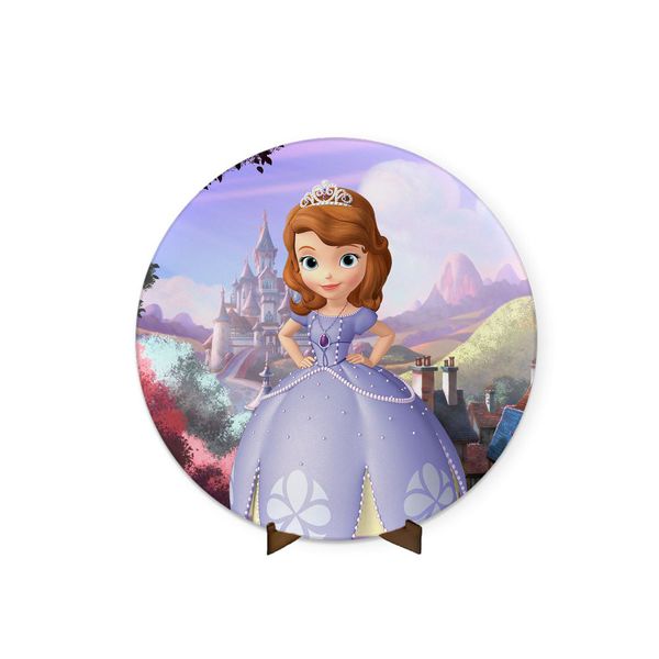 Painel Redondo 50x50 Princesa Sofia