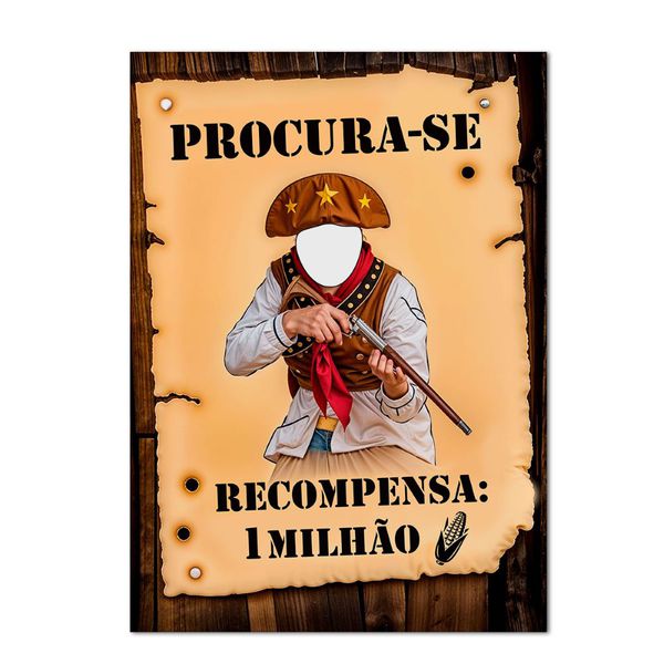 Painel Retangular Vazado Tema Procura-se