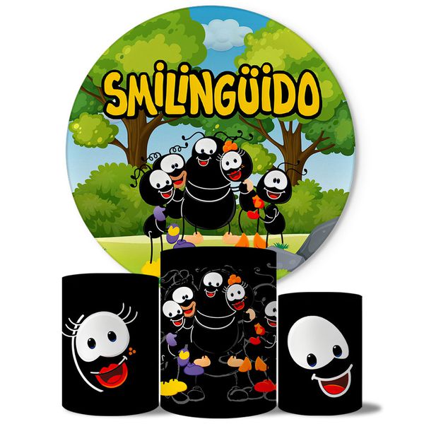 Trio Capas Cilindros + Painel Tema Smilingüido Veste Fácil