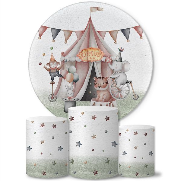 Trio Capas Cilindros + Painel Tema Circo 5