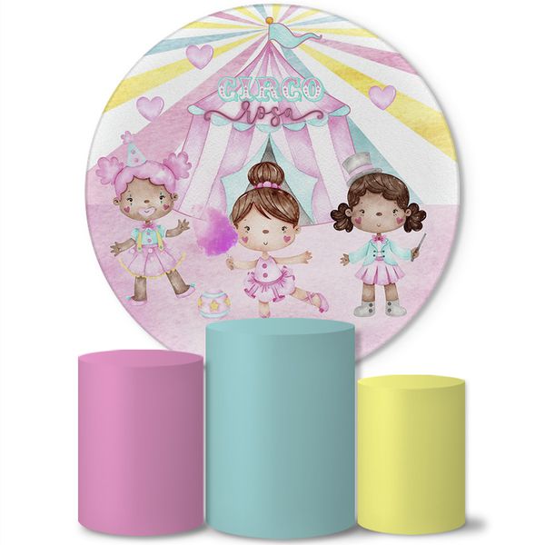 Trio Capas Cilindros + Painel Tema Circo 3