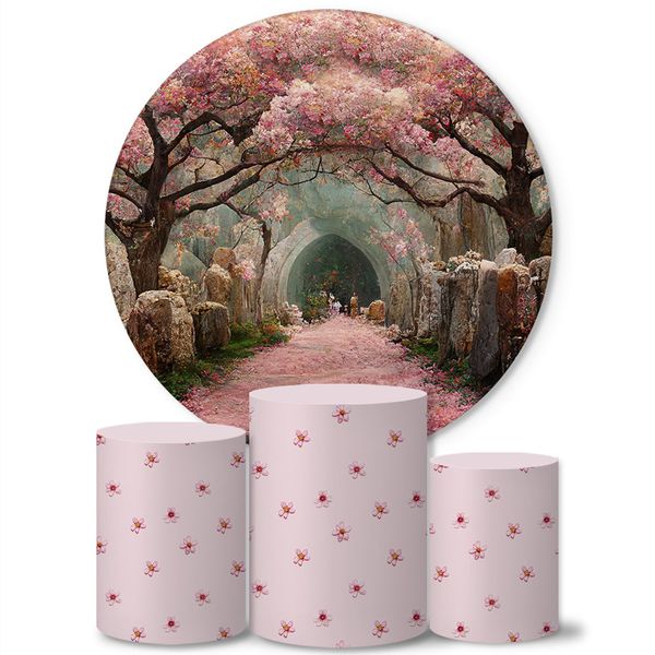 Trio Capas Cilindros + Painel Tema Jardim 4 Veste Fácil