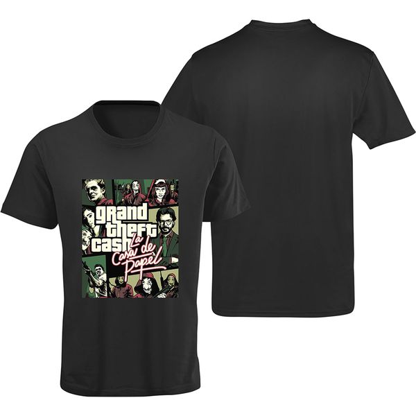 Camiseta Premium Grand Theft Cash Preta
