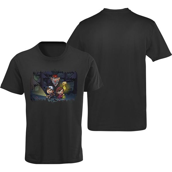 Camiseta Premium Gravity Falls Preta