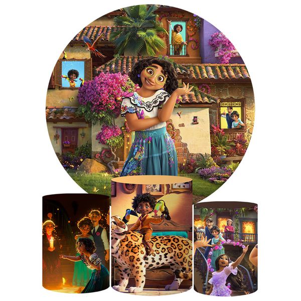 Trio Capas Cilindros + Painel Tema Encanto Veste Fácil 