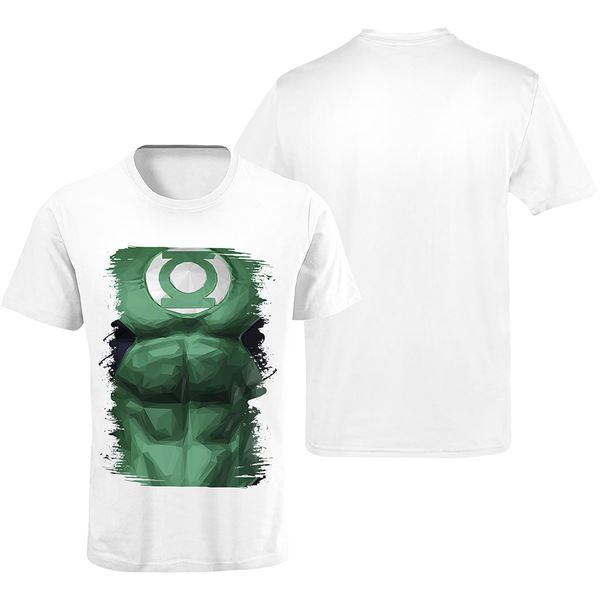 Camiseta Premium Lanterna Verde Branca