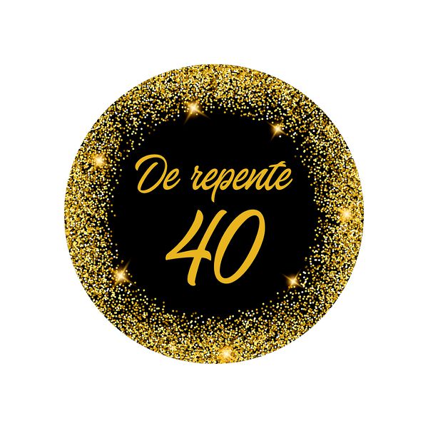 Painel Temático De Repente 40 Veste Fácil C/ Elástico